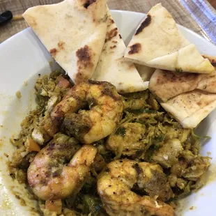 Curry shrimp skillet