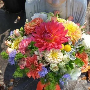 Bridal bouquet-  Dahlias ROCK!