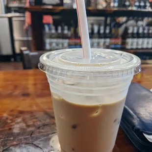 Cold brew w cream + pumpkin spice sauce!