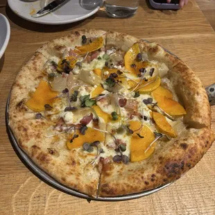 Butternut squash pizza