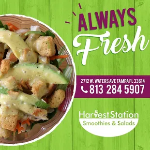 a bowl of salad with dressing