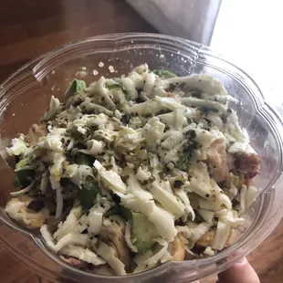 Large salad to-go. It was awesome.