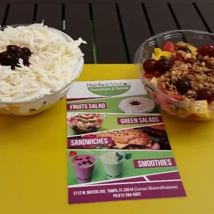 Que esperas para probar la mejor ensalada de frutas de Tampa en Harvest Station
