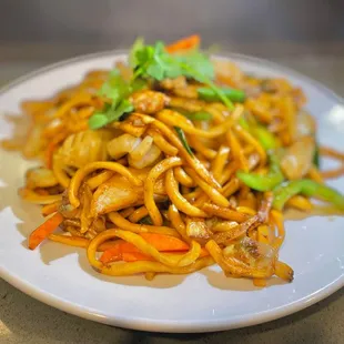 Seafood Stir Fried Udon!

Includes shrimp, squid, and oysters.