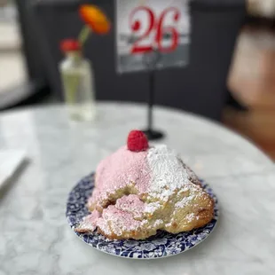 Raspberry croissant