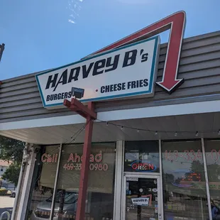 the front of the restaurant