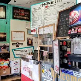 the inside of a store