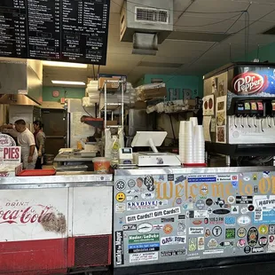 a man behind the counter