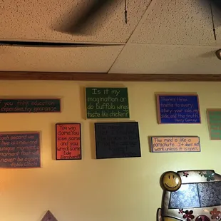 Quotes on the walls
