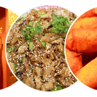 a variety of food items