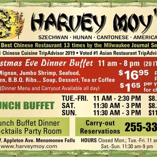 Special Christmas Eve Dinner Buffet