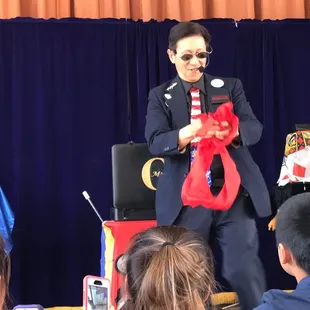 Mr. O's opening routine.