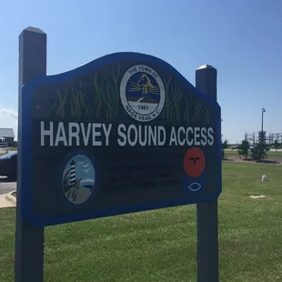 The sign that marks the long driveway of the park off of Hwy 158/the bypass.