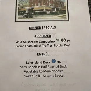 Dinner Specials