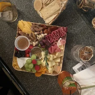 Cocktails and charcuterie