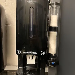 Mouthwash in bathroom