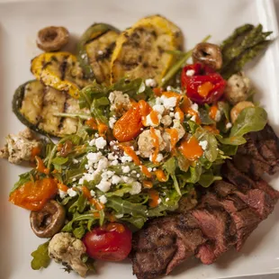 Steak + Roasted Veggie Salad, a work of art!