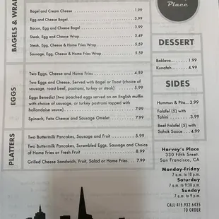Breakfast Menu