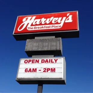 open daily 6am - 2pm