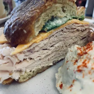 Turkey Cloub on a croissant.
