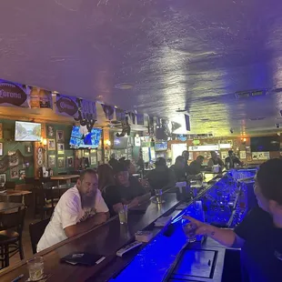 customers sitting at the bar