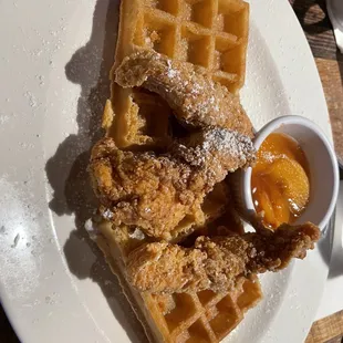 Chicken and waffles