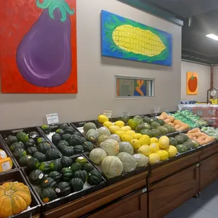 a variety of fruits and vegetables