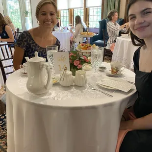 Two lovely ladies enjoying our monthly Afternoon Tea!