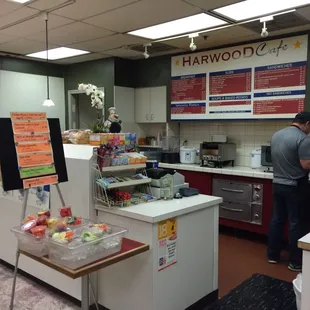 a man preparing food in the kitchen