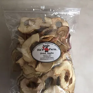 Dehydrated apples, check out the ingredients!