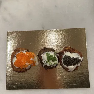 Latke Trio ($79)