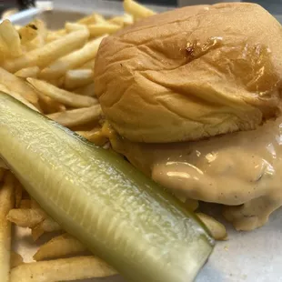 Smash burger one patty.