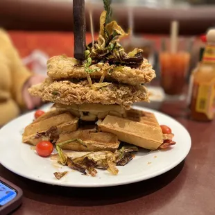 Sage Fried Chicken and Waffles