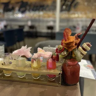 Mimosa Flight and BYO Bloody Mary