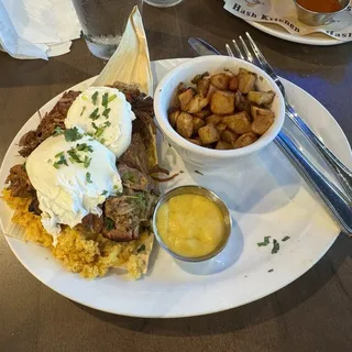 Cristina's Tamale Cakes Benedict