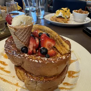 Banana Split Brioche French Toast