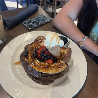 Banana Split Brioche French Toast