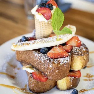 Banana Split Brioche French Toast