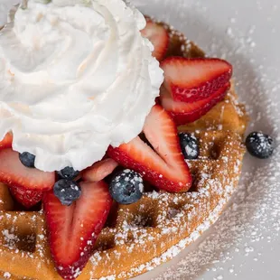 Berries and Cream Waffle