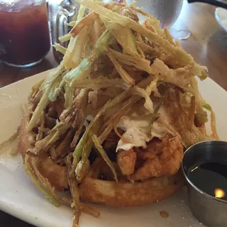 Herb Fried Chicken & Waffle