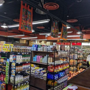 the inside of a grocery store