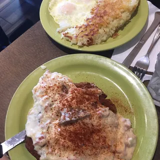 Chicken Fried Steak and Eggs