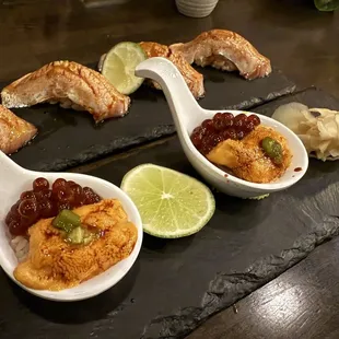Santa Barbara Uni + marinated ikura = heaven