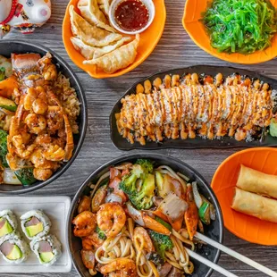 sushi and sashimi, food