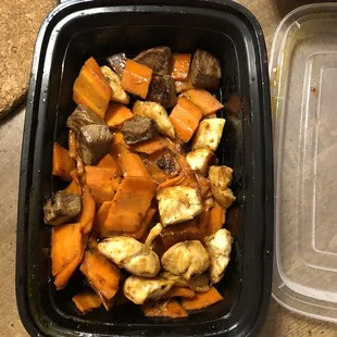 a meal in a container