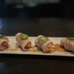 Lobster stuffed yellow tail!