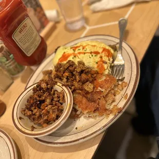 Denver omelette and side of chorizo