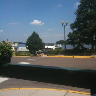 View of the lake from the patio