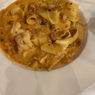 Cajun pasta, delish but very spicy