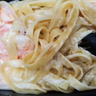 Fettuccine shrimp